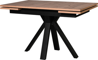 Обеденный стол Мир стульев Саен 29 (дуб кера/черный муар)