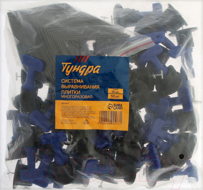 Система выравнивания плитки Tundra 9604577 (75шт)