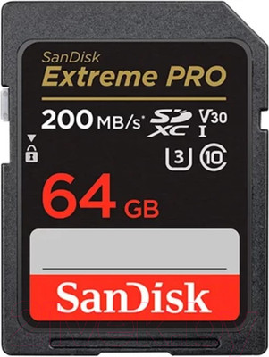 Карта памяти SanDisk Extreme PRO SDXC 64GB (SDSDXXU-064G-GN4IN)
