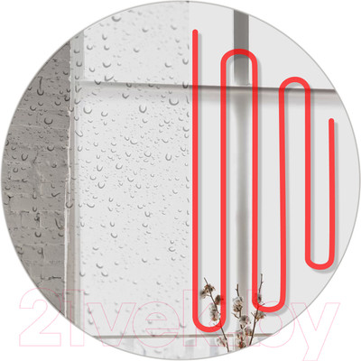 Зеркало Emze Led Motion 70 / LED.70.70.MOTION.AF.4K (c подсветкой, с антизапотеванием и бесконтактное включение)