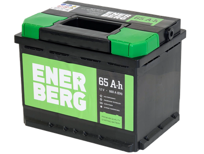 Автомобильный аккумулятор Enerberg 6СТ-65VLR 660A R+ (65 А/ч)