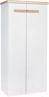 Шкаф-полупенал для ванной Viant Мюнхен / VMUN50BEL-PENP (белый)