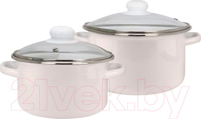 Набор кастрюль Эмаль Бисквит 9С-205