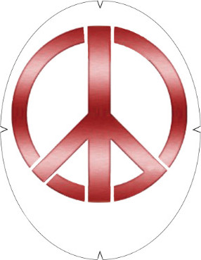 Трафарет для струн теннисной ракетки Tourna Fun Schablone Peace PEACE-S