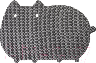 Коврик под миску Alicosta ЭВА Кот 600x400_1/2_UNI (соты/серый)