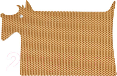 Коврик под миску Alicosta ЭВА Собака 600x400_1/8_UNI (соты/бежевый)