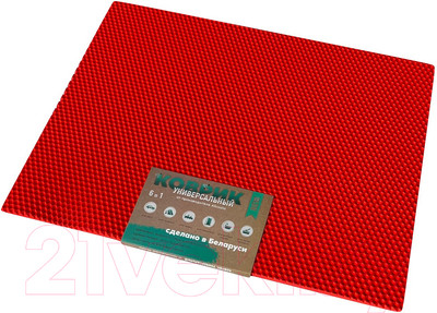 Коврик под миску Alicosta ЭВА 650x500_2/4/1_UNI (соты/красный)
