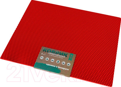 Коврик под миску Alicosta ЭВА 800x650_2/4/1_UNI (соты/красный)