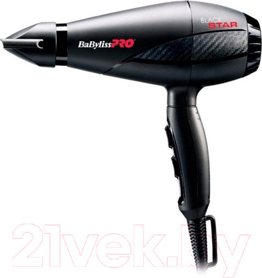 Профессиональный фен BaByliss Pro Black Star Ionic BAB6250IE