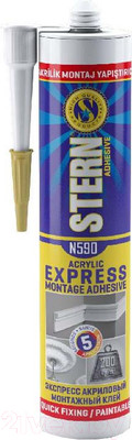 Клей SterN Монтажный акриловый N590 (310мл, белый)