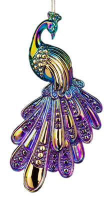 Елочная игрушка Erich Krause Decor. Павлин северное сияние / 58935