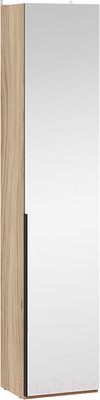 Шкаф-пенал ТриЯ Порто СМ-393.07.212 с 1 зеркальной дверью (яблоня беллуно/графит)