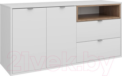 Тумба Аквилон №3 1330 (белое сияние/дуб ирландский)