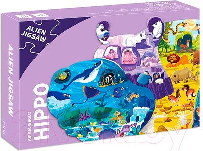 Пазл Top Goods Бегемот CH-02-007