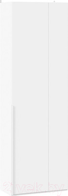 Шкаф ТриЯ Порто СМ-393.07.231 с 1 глухой дверью (белый жемчуг/белый софт)