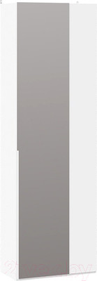 Шкаф ТриЯ Порто СМ-393.07.232 с 1 зеркальной дверью (белый жемчуг/белый софт)