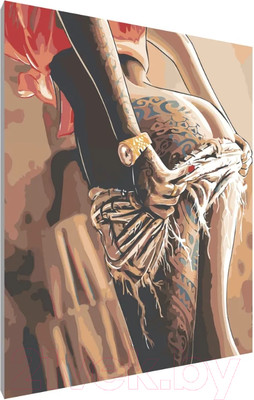 Картина по номерам PaintLine Девушка с тату