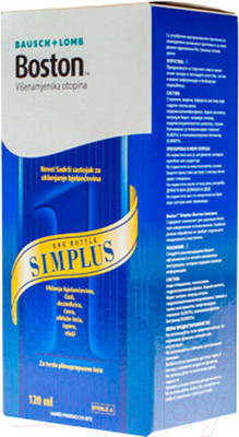 Раствор для линз Boston Simplus (120мл)
