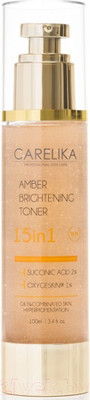 Лосьон для лица Carelika Amber Clarifing Toner 15in1 Тонизирующий с янтарной кислотой (100мл)