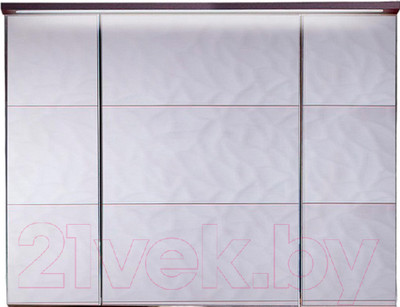 Шкаф с зеркалом для ванной Бриклаер Кристалл 95 (софт графит)