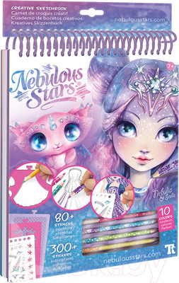 Набор для творчества Nebulous Stars Nebulia. Неоновый скетчбук / 11101_NSDA