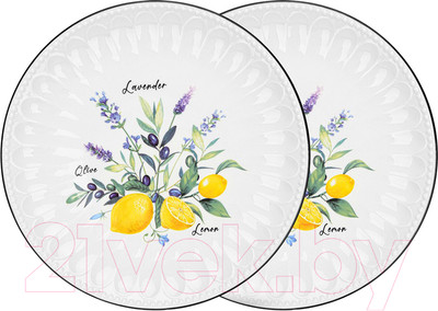 Набор тарелок Fissman Provence / 13619 (2шт)