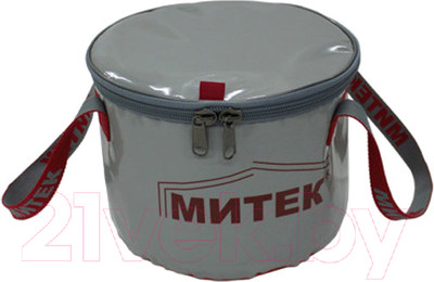 Ведро рыболовное Митек С крышкой H-40см (серый)