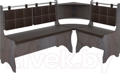 Уголок кухонный мягкий Mio Tesoro Оазис-2 108x163 (береза/коричневый)