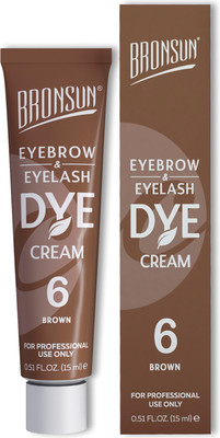 Крем-краска для бровей Bronsun Для бровей и ресниц №6 коричневый (15мл)