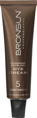 Крем-краска для бровей Bronsun Для бровей и ресниц №5 светло-коричневый (15мл)
