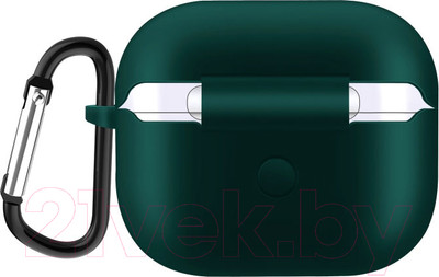 Чехол для наушников Sundays Для AirPods 3 с карабином (зеленый)