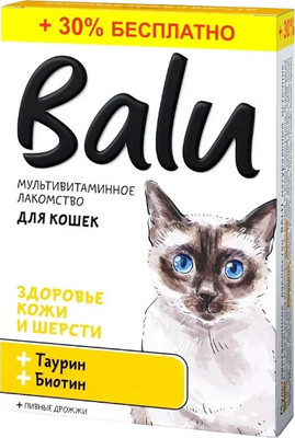 Витамины для животных BaLu Здоровье кожи и шерсти мультивитаминное / 228004014 (130таб)
