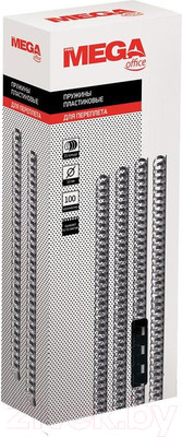 Пружины для переплета ProMega Office 10мм / 255086 (100шт, черный)