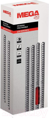 Пружины для переплета ProMega Office 12мм / 255089 (100шт, красный)