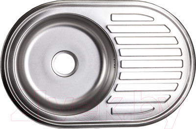 Мойка кухонная AKS Овальная 77x50 (декорированная)