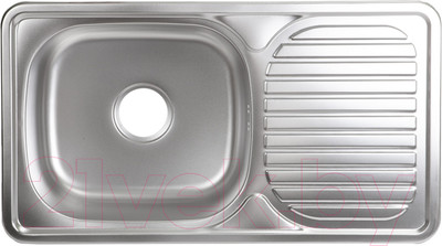 Мойка кухонная AKS Прямоугольная 76x42 (декорированная)