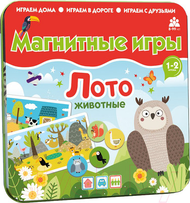 Развивающая игра Bumbaram Магнитная игра Лото Животные / IM-1015