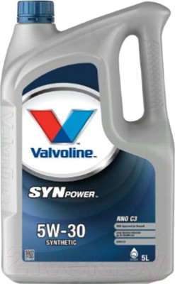 Моторное масло Valvoline SynPower RNO C3 5W30 / 895069 (5л)