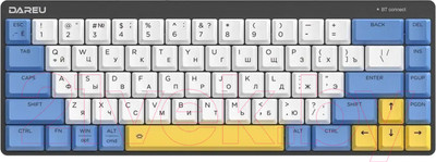 Клавиатура Dareu EK868 (белый/синий/желтый/Red Switch)