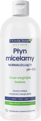 Мицеллярная вода Novaclear Oily Skin Нормализующая (400мл)