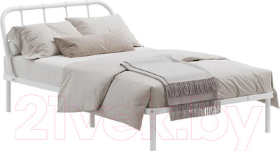 Полуторная кровать Домаклево Мира 120x200 (белый)