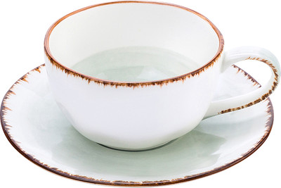 Чашка с блюдцем Elan Gallery Кантри / 760063 (голубой)