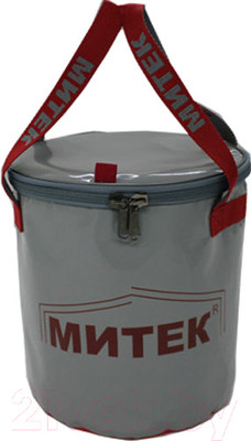 Ведро рыболовное Митек С крышкой H-30см (30см, серый)