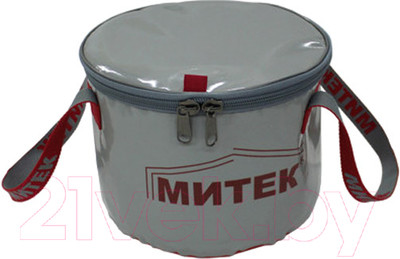 Ведро рыболовное Митек С крышкой H-20см (40см, серый)