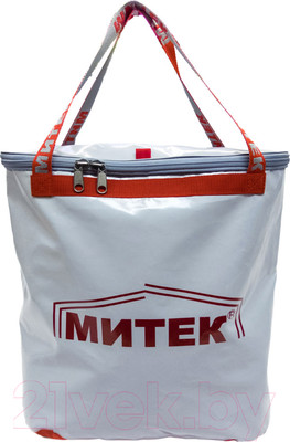Сумка рыболовная Митек С крышкой овал 40х20х40 (серый)
