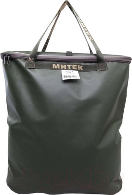 Сумка рыболовная Митек С крышкой овал 40х20х40 (хаки)