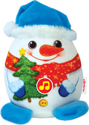 Мягкая игрушка Азбукварик Новогодние плюшики Снеговичок / 2625-2
