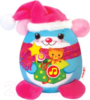Интерактивная игрушка Азбукварик Новогодние плюшики Мышка / 2625-4