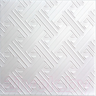 Потолочная плита SOLID С2007 из экструдированного пенополистирола (500x500, 8 шт.уп. белый)