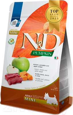 Сухой корм для собак Farmina N&D Grain Free Pumpkin Venison Apple Adult Mini (2кг)